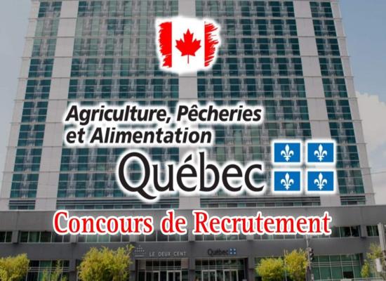 MAPAQ Canada Recrute Différents Profils – Salaires jusqu’à 64.432$/an