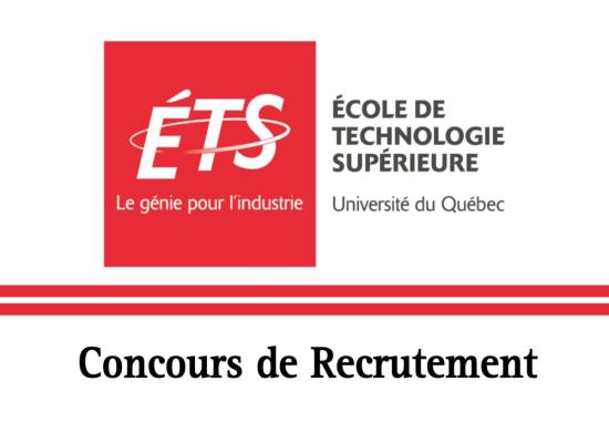 L’École de Technologie Supérieure (ÉTS) recrute Divers Postes