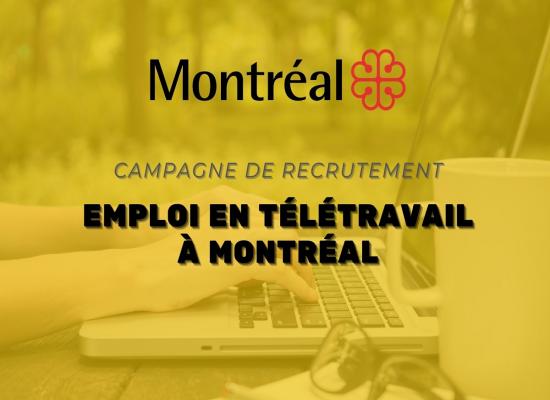 Télétravail à Montréal : (72) Opportunités avec Salaires Jusqu’à 56,34$/h