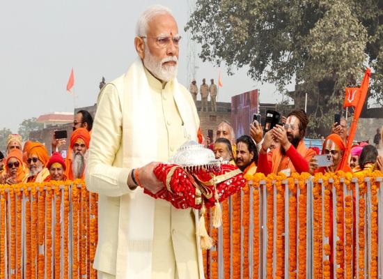 India PM inaugurates controversial temple while eyeing upcoming elections