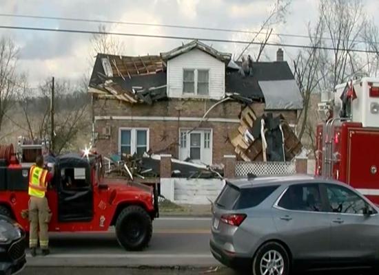 Three killed as fierce storms and tornadoes damage homes and businesses in US