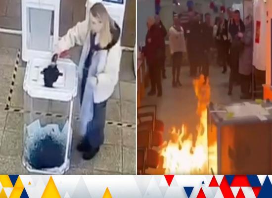 'Noon against Putin', Molotov cocktails and dye in ballot boxes - how Russians protested the election