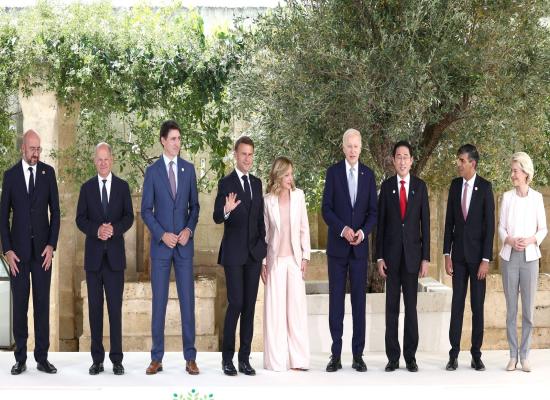 G7 leaders gather in calm and serene Bari - but they're battered by storms at home