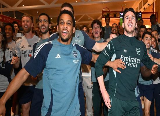 Arsenal get huge boost as Jurrien Timber drops injury update hint during title celebrations