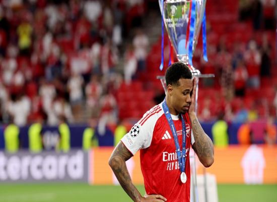 Gabriel breaks silence after 'painful' Arsenal penalty miss in Champions League final vs PSG