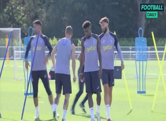 Rodrigo Bentancur spotted on Tottenham training pitch as he takes next step in injury recovery