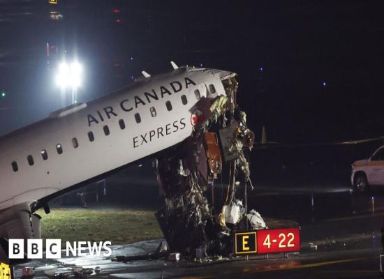 Two pilots dead after plane and ground vehicle collide at New York's LaGuardia Airport