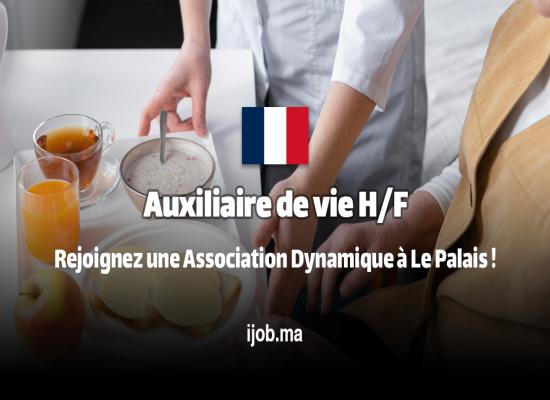 Auxiliaire de Vie H/F – Rejoignez une Association Dynamique à Le Palais !