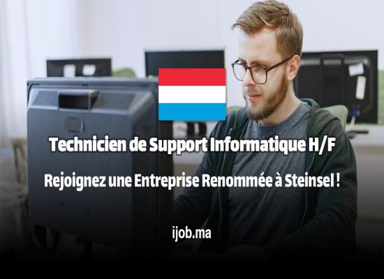 Technicien de Support Informatique H/F – Rejoignez une Entreprise Renommée à Steinsel !