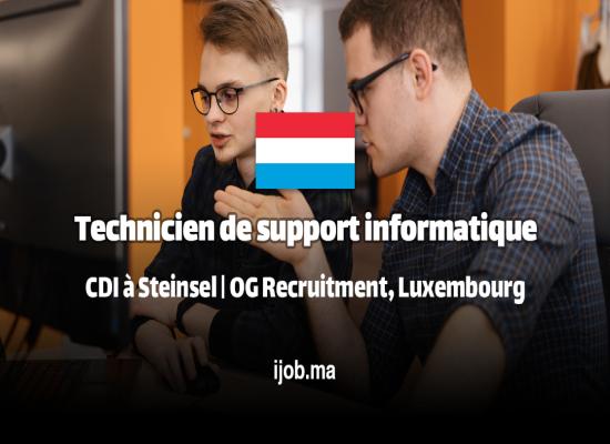 Technicien de Support Informatique à Steinsel : Rejoignez OG Recruitment pour une Carrière Prometteuse