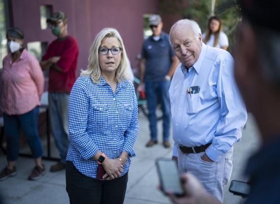 Former Vice President Dick Cheney, a Republican, will vote for Kamala Harris in November, his daughter Liz Cheney says