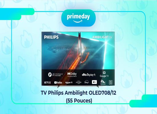 Ce TV OLED Ambilight 55 pouces de Philips est un super deal du Prime Day