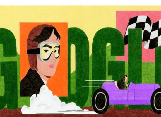 Google Doodle pays tribute to French race car driver ‘Simone Louise des Forest’