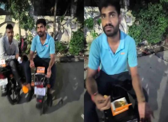 Ola food delivery partner caught eating customer's food, says 'karte raho jo karna hai': Viral video