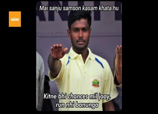 Sanju Samson memes are here again after he scores 2 consecutive ducks in India vs Sri Lanka T20I series