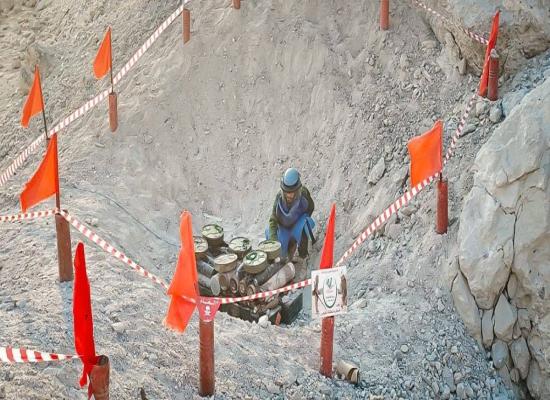  مشروع «مسام» يتلف 926 لغماً ومخلفات حربية في المكلا 