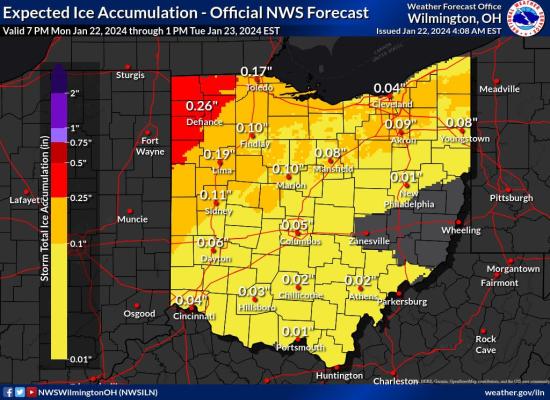 Weather alert: Freezing rain expected for Tuesday morning commute with warm up coming