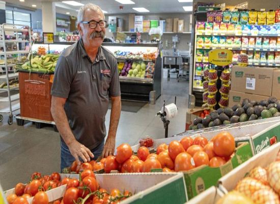 He’s been in the grocery business for 47 years. This was his last day on the job