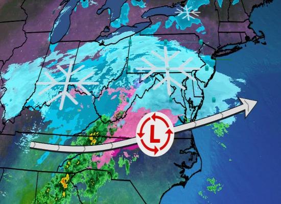 Winter Storm Blair Brings Heavy Snow To Mid-Atlantic, Including Baltimore, Washington, D.C.