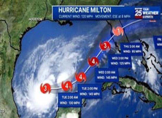 Milton strengthens into a Category 3 hurricane as Florida prepares for massive evacuations