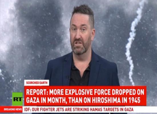 More explosive power used against Gaza in a month than on Hiroshima (VIDEO)