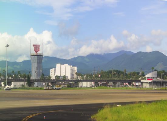 US bomb explodes at Japanese airport