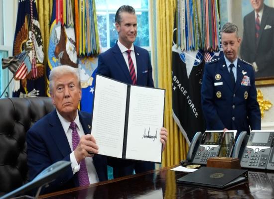 Trump orders name change for Department of Defense