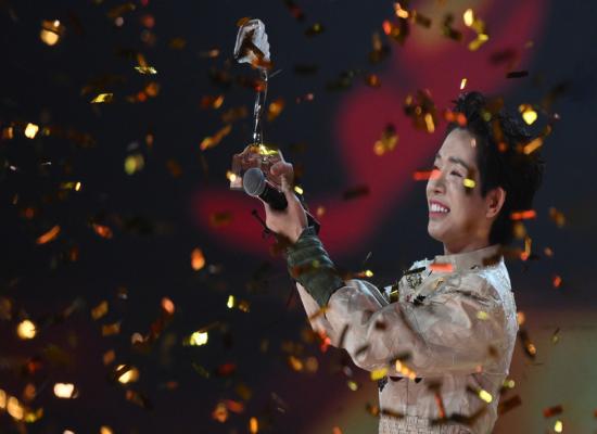 Intervision song-contest winner makes Russian charity pledge