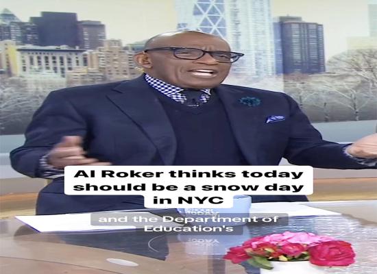 Al Roker on schools enforcing remote learning during snowstorm: ’Just give them the day off, people!’