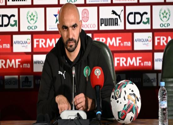 مدرب المنتخب المغربي وليد الركراكي يتنفس الصعداء