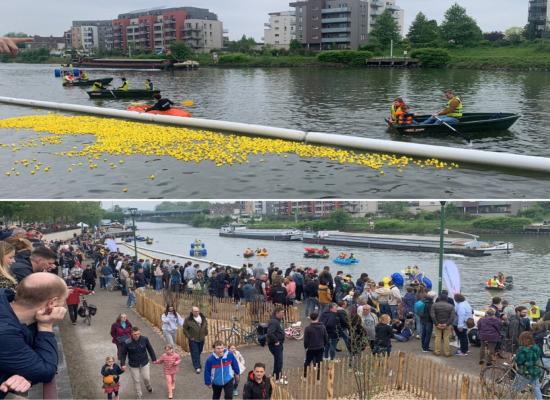 Festivités sur la Deûle à La Madeleine : une course de canards ratée mais la bonne humeur au rendez-vous