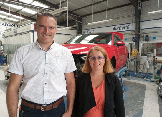 Carole et Yann Deduyer ont repris Lannion Carrosserie