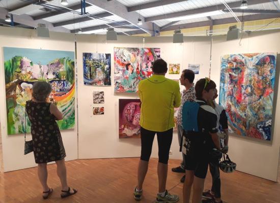 Quatorze artistes au salon d'art contemporain de Saint-Nicolas-d'Aliermont