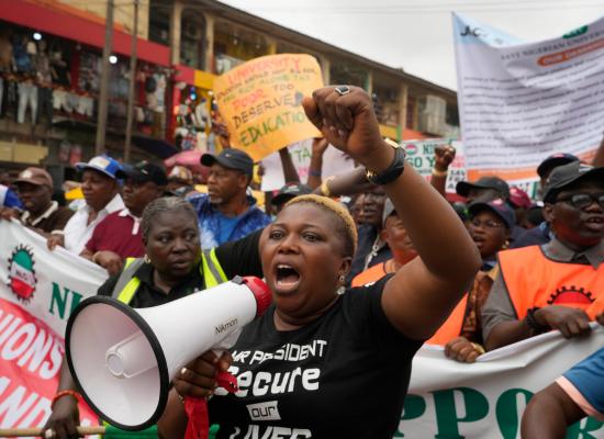 Nigerian unions strike again to protest soaring costs after subsidy removal