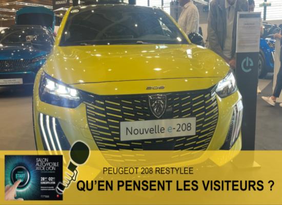 Peugeot e-208 restylée : ils en pensent quoi, les visiteurs du Salon de Lyon ?