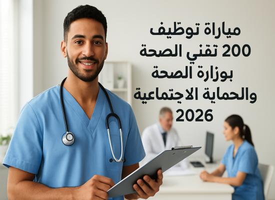 مباراة توظيف 200 تقني الصحة بوزارة الصحة والحماية الاجتماعية 2026