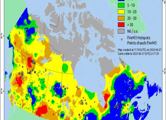 Maps show where the Canadian wildfires are burning