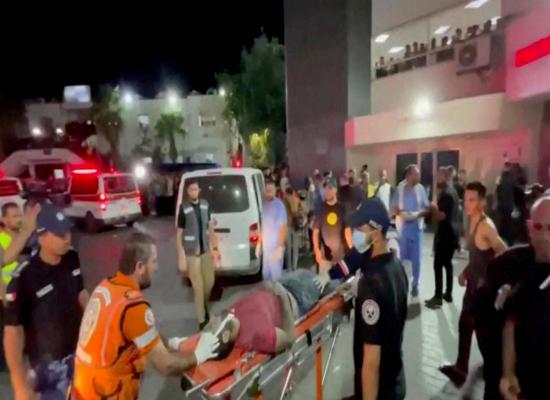 Hundreds dead in Gaza hospital blast as Israel, Palestinians trade accusations