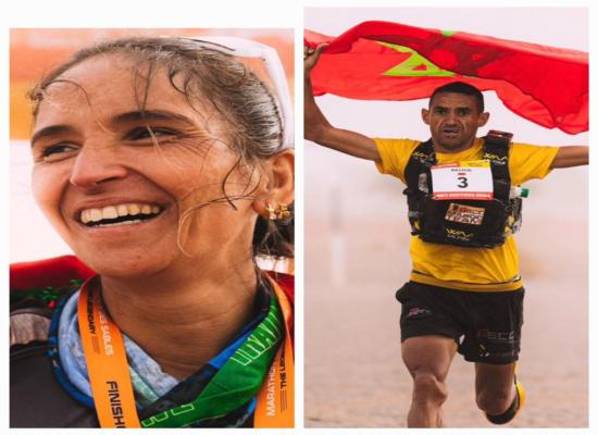 Marathon des sables: les Marocains Rachid El Morabity et Aziza El Amrany remportent la 3ème édition   