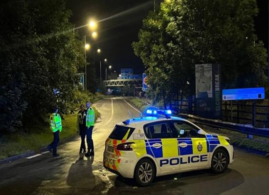 Search for driver after child killed in motorway hit-and-run