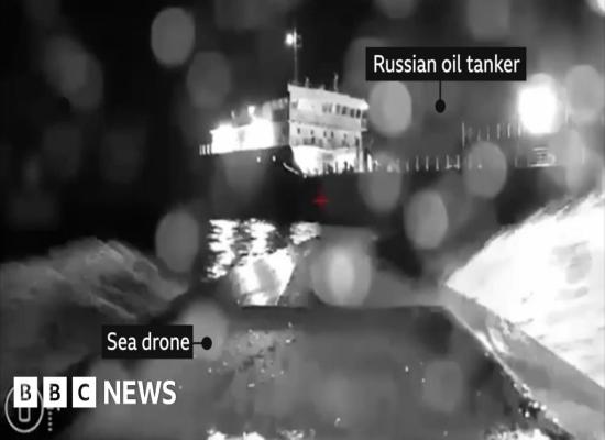 Russia says tanker hit in Ukrainian attack near Crimea
