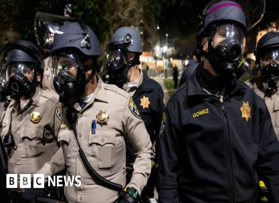 Biden calls for order after police clear UCLA camp