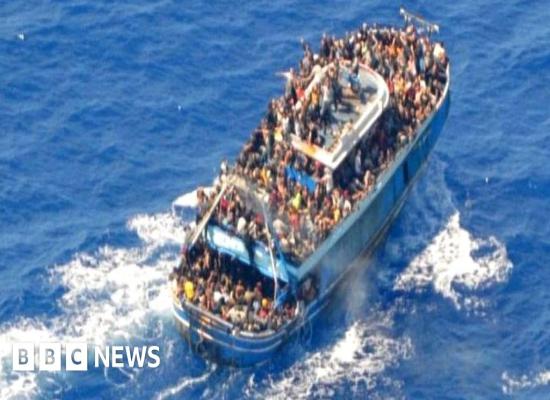Greece boat disaster: Capsized boat had 100 children in hold - reports