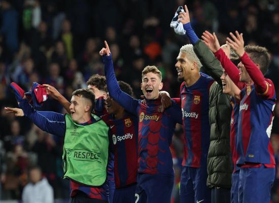 برشلونة يتأهل إلى دور الثمانية من دوري أبطال أوروبا