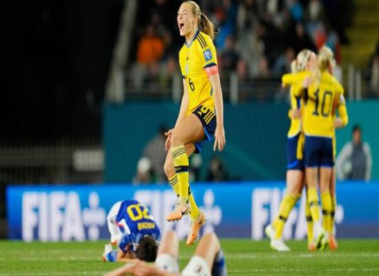 FIFA Women's World Cup: Sweden defeats Japan 2-1, set to face Spain in semi-finals