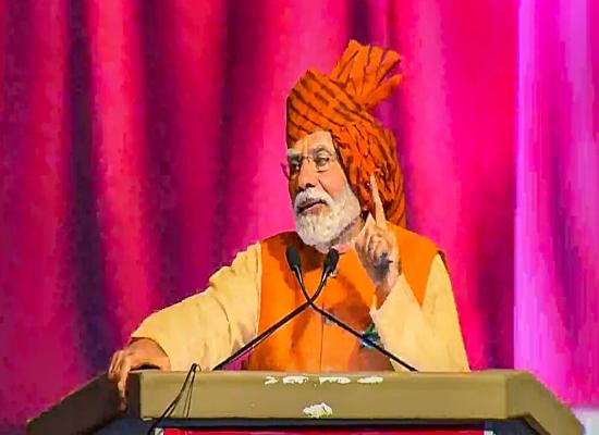 In Dussehra speech, PM Modi says India worships weapon not to dominate any land but to protect its own